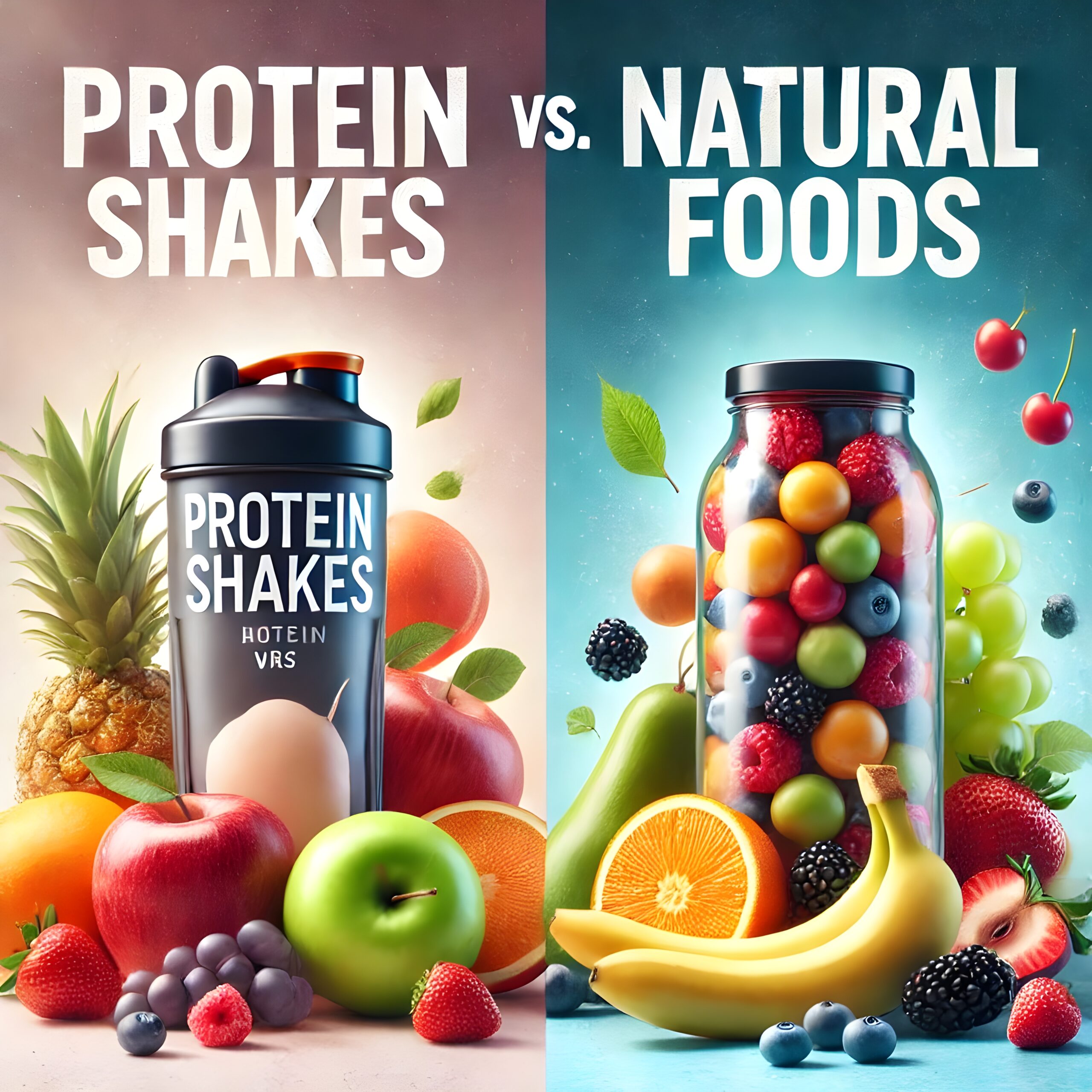 protein shake Vs natural foods